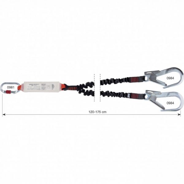 Camp Safety – Çift Kollu Şok Emicili Elastik Lanyard Ürün Kodu : 7030206